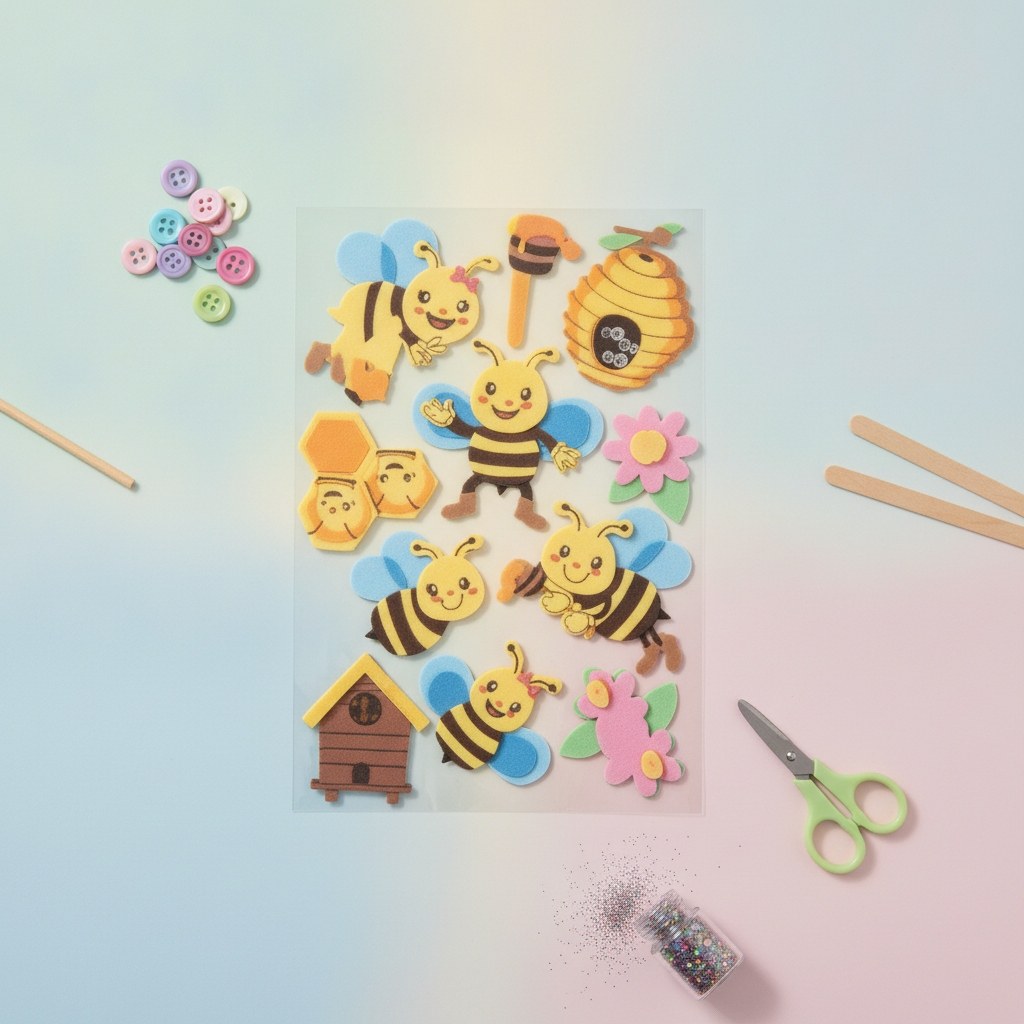 3D Moosgummi, 11tlg. Bienen - Kidis Art