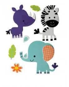 3D Moosgummi 8tl Zebra/Elefant - Kidis Art