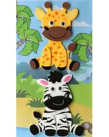 3D Moosgummi, Zebra/Giraffe - Kidis Art
