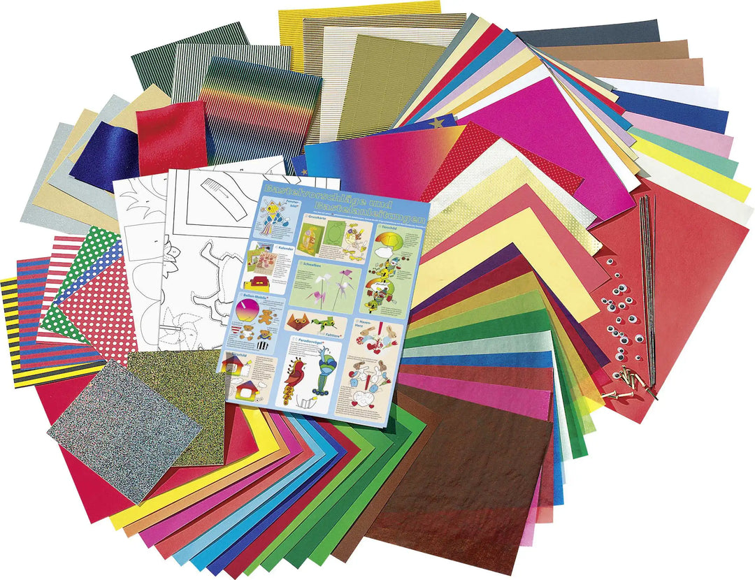 Bastelkoffer Jumbo, 107tlg mit 50 Bastelvorschlägen