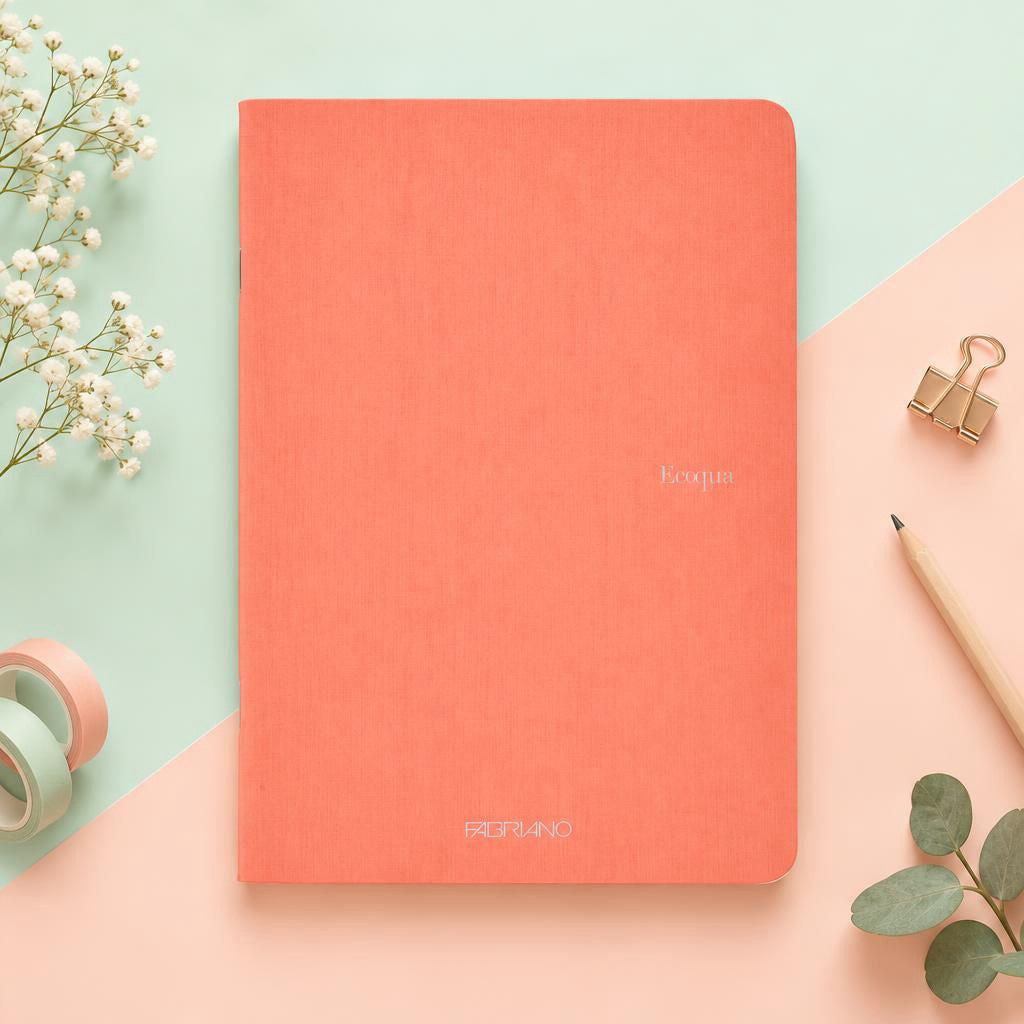 Generiert: [49192d95-a82b-45bb-901a-a0d44e376297] Hauptbild – Fabriano Ecoqua Notizheft - flamingo - A4 - dots - geheftet
