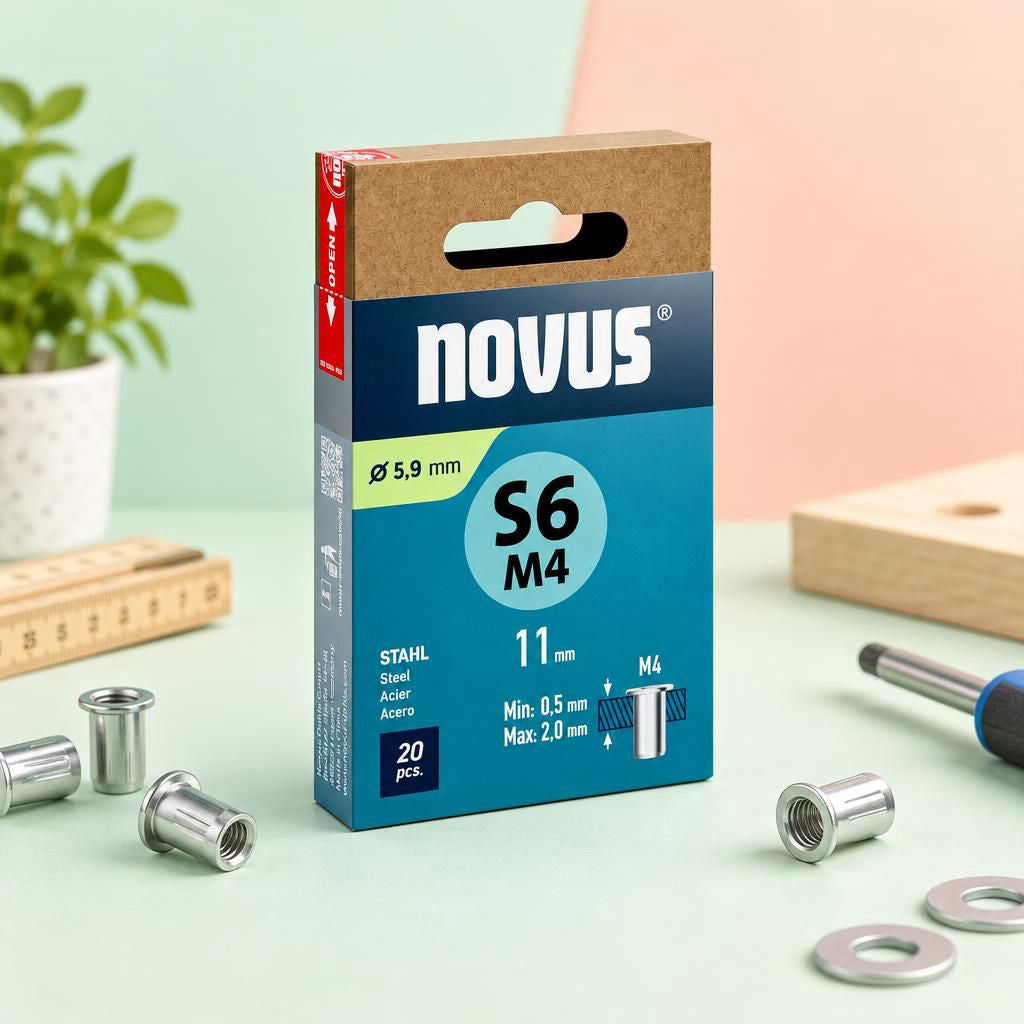 Generiert: [4bb4c219-c2f0-417b-95bc-0c3fe97a4238] Hauptbild – Blindnietmutter S6 M4