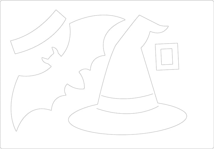 Bigz Plus - Hut, Fledermaus & Schnalle by Jennifer Ogborn