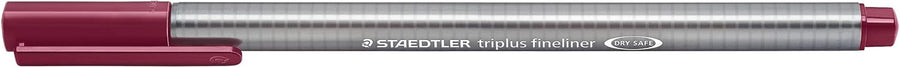 triplus® fineliner 334 mahagoni rot