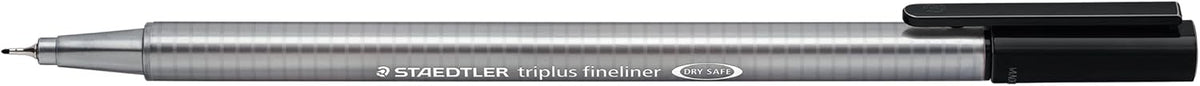 STAEDTLER Box mit 1 triplus fineliner schwarz, 1 triplus ball M blau, 1 triplus micro 0.5 mm und 1 triplus textsurfer gelb, "Mobile office"