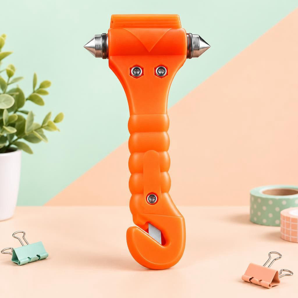 Generiert: [522244ee-8533-400b-b2e1-dd6d5348ddbf] Hauptbild – 2 in 1 Notfallhammer mit Gurtschneider