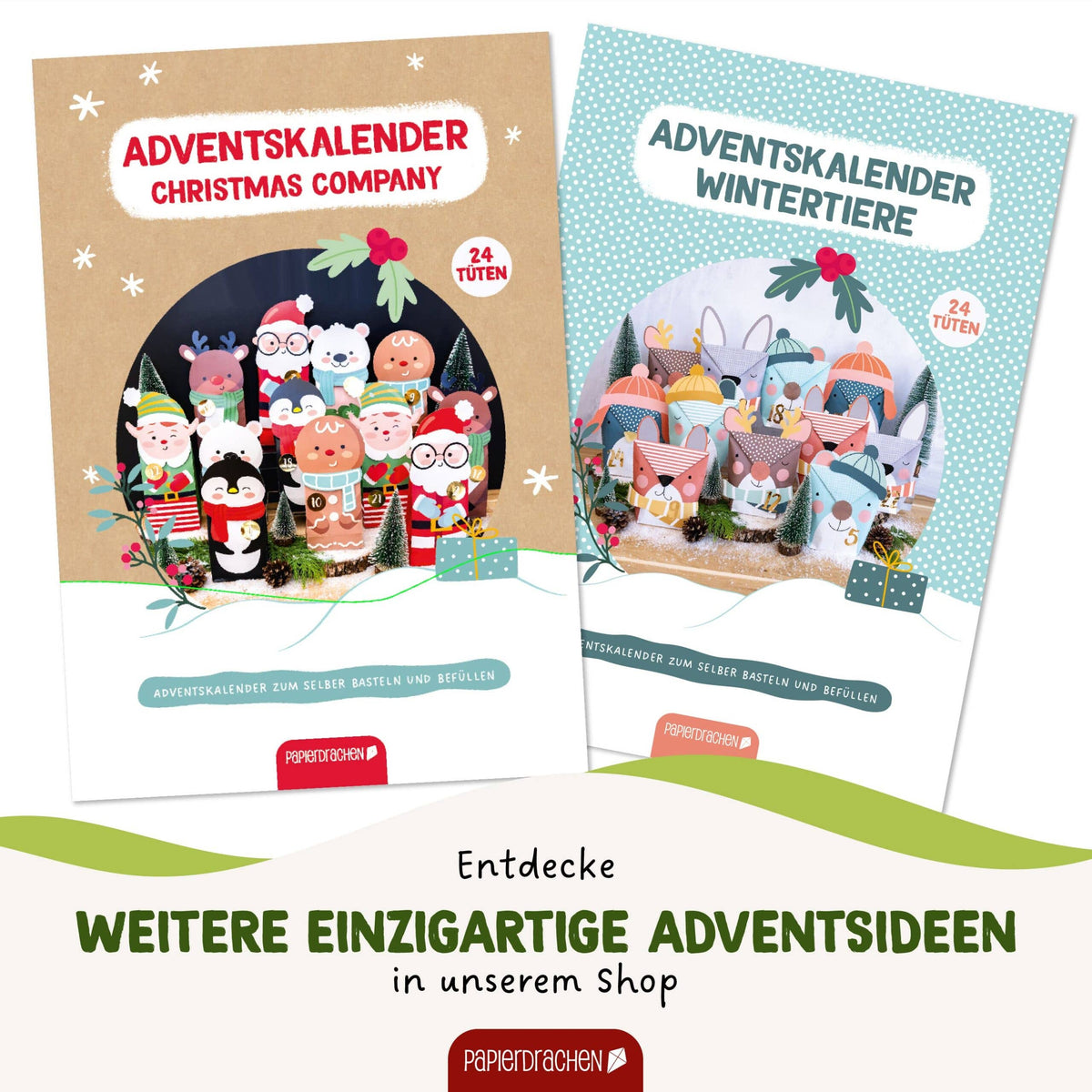 Adventskalender mit Stanzteilen - Otter