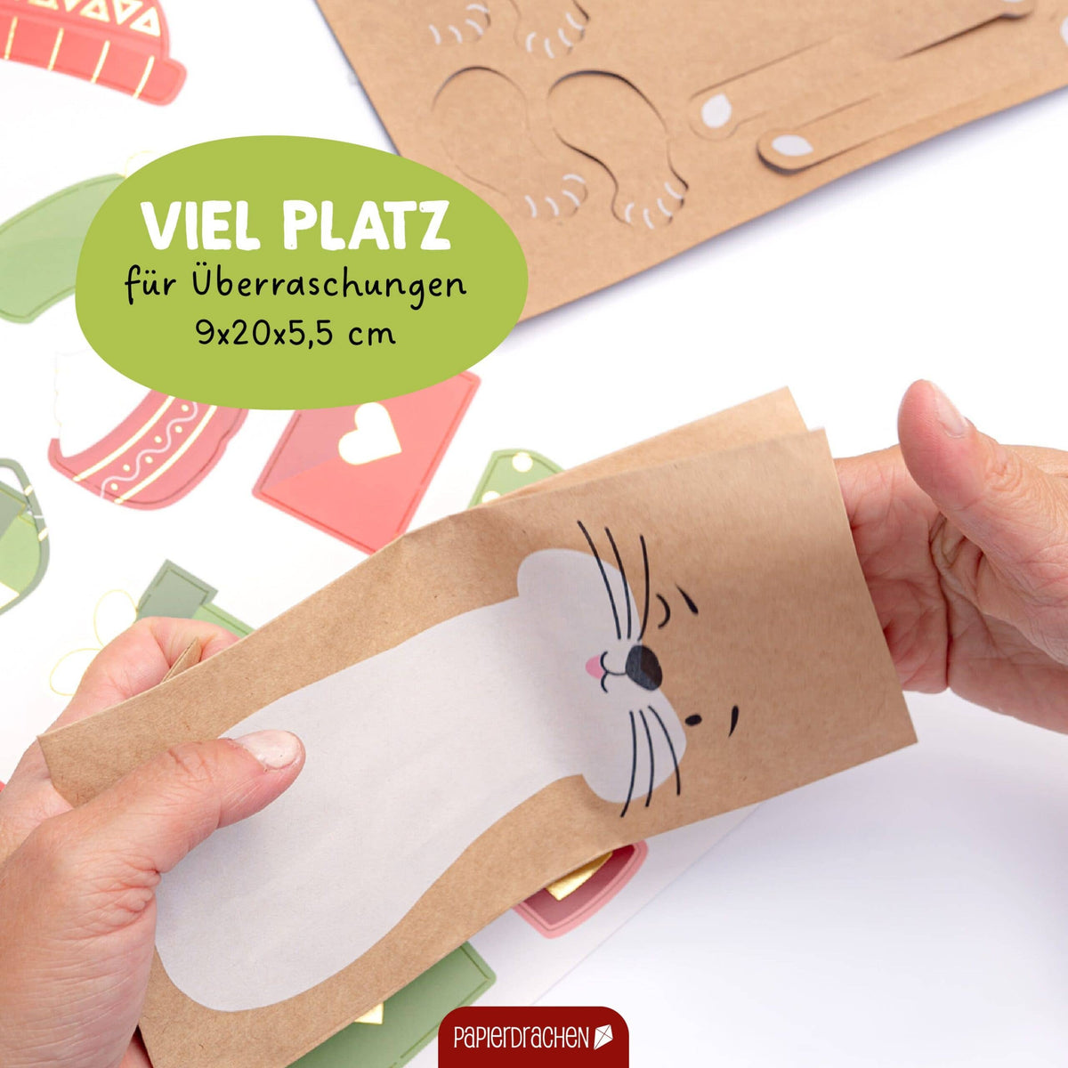 Adventskalender mit Stanzteilen - Otter