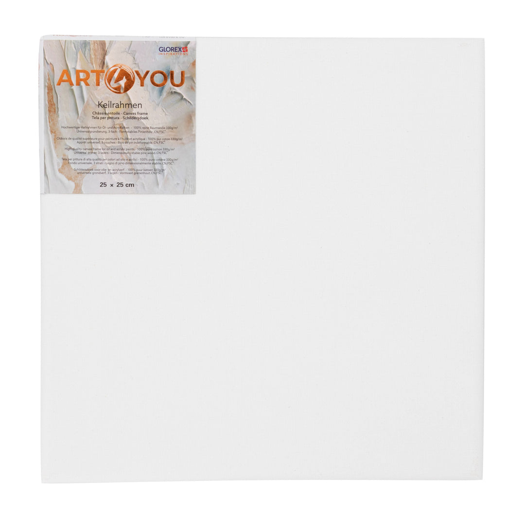 Keilrahmen 1,7cm 25x25cm 330g/m2 FSC Pinie