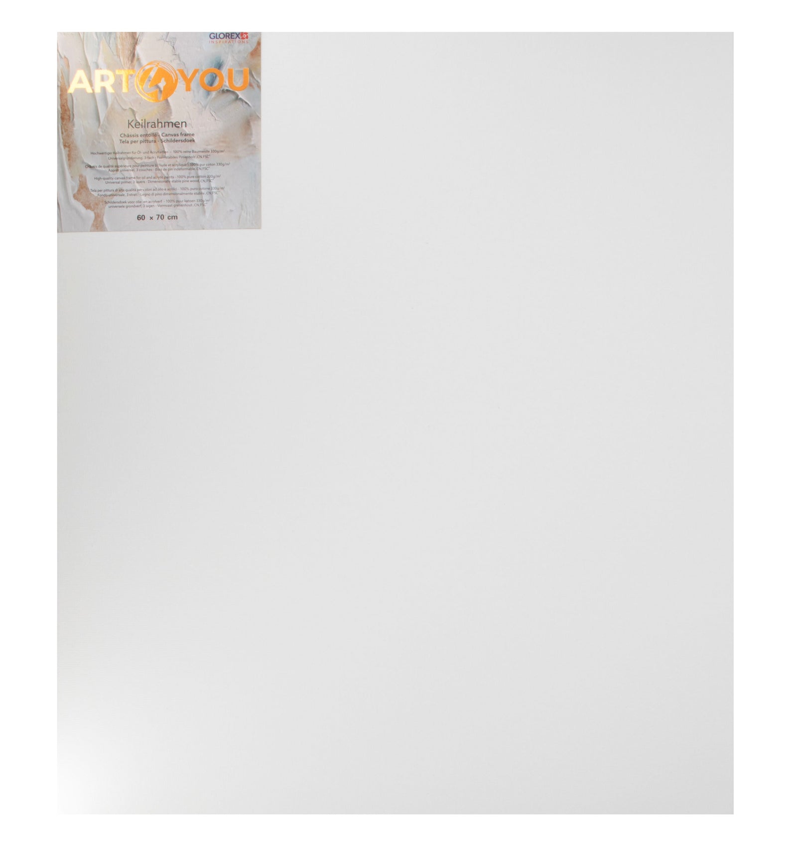 Keilrahmen 1,7cm 60x70cm 330g/m2 FSC Pinie