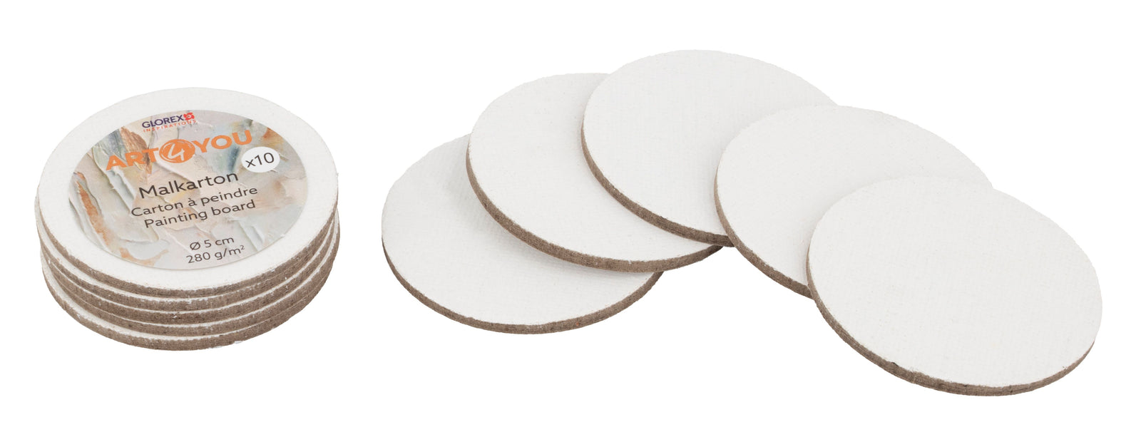 Malkarton 3mm 5cm rund 10St