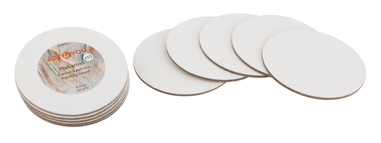 Malkarton 3mm 10cm rund 10St