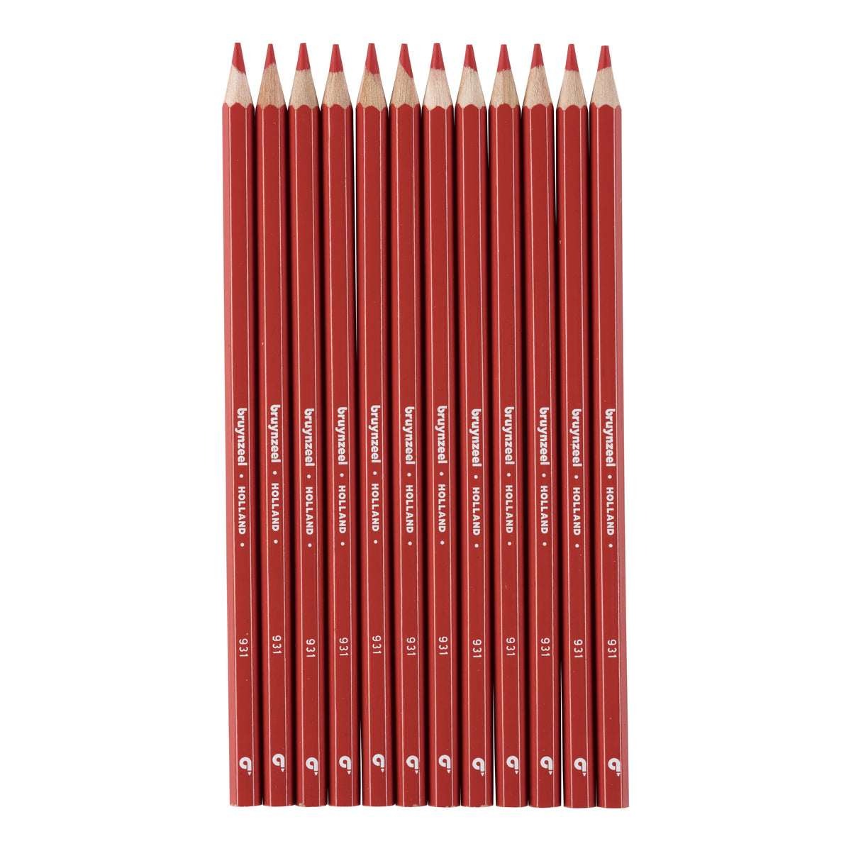 Crayons de couleur Bruynzeel Super en rouge vermillon