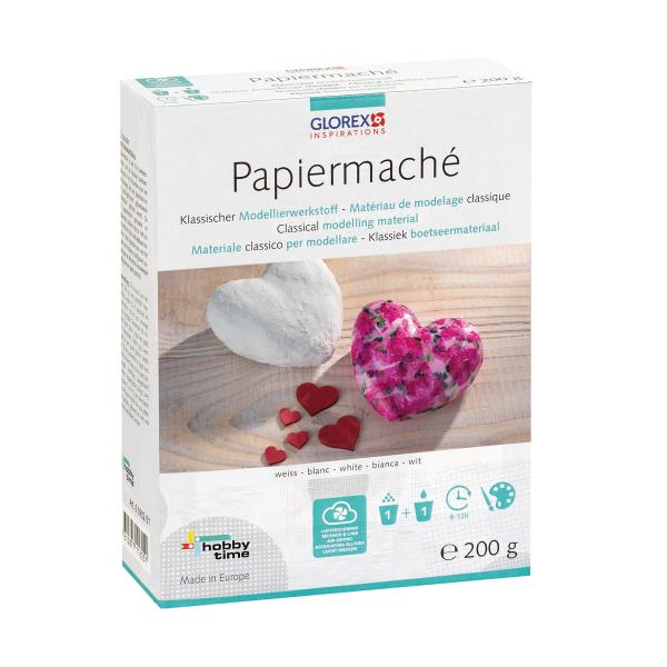 Papiermaché pulverförmig 200g in Verkaufsbox