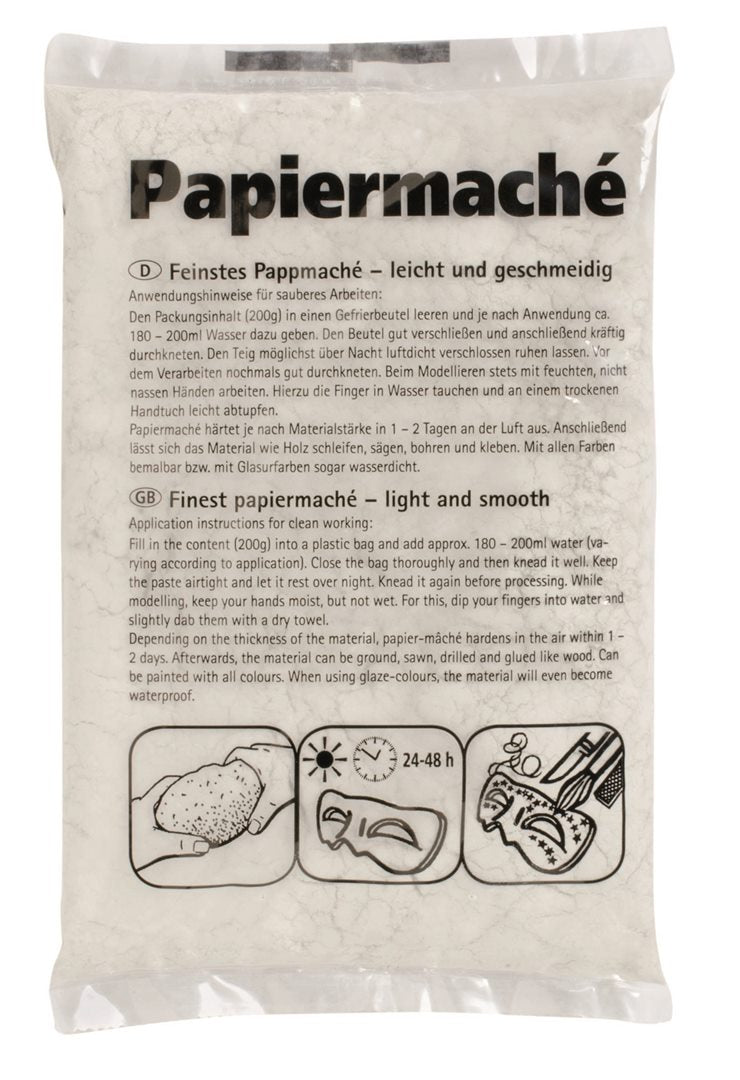 Papiermaché pulverförmig Grosspackung 5kg (25x200g)