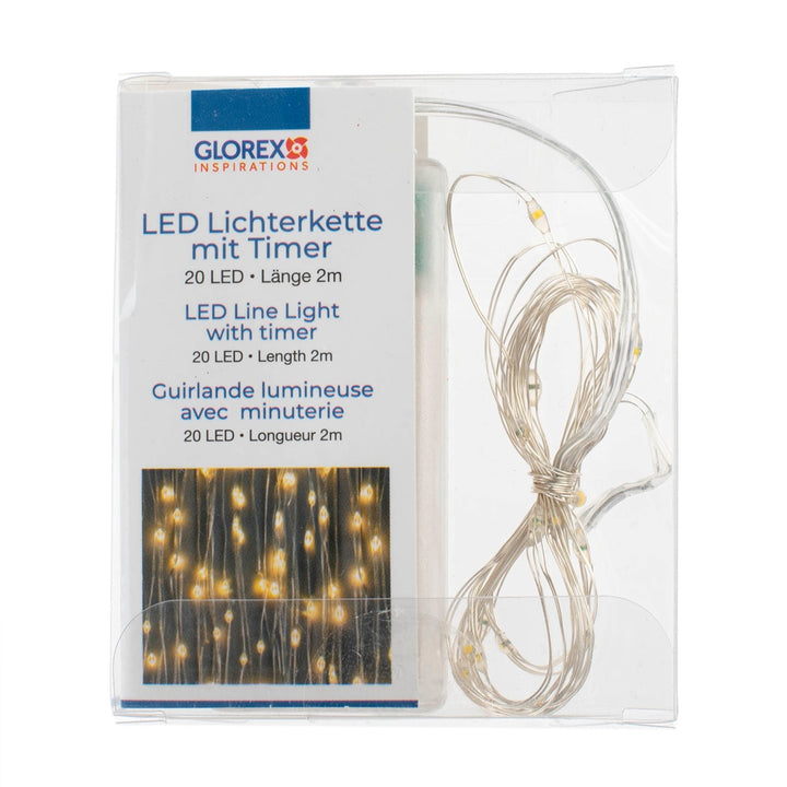 LED Lichterkette 20tlg, Timer