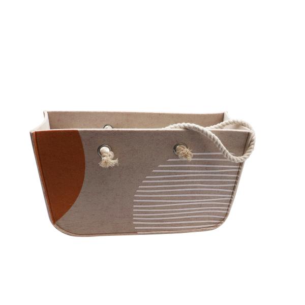Filztasche, orange/beige