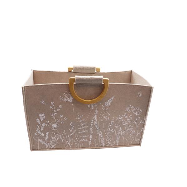 Filztasche mit Holzgriff