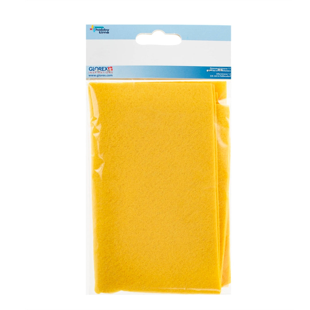 Bastelfilz 20x30cm, 250g, 2St sonnengelb