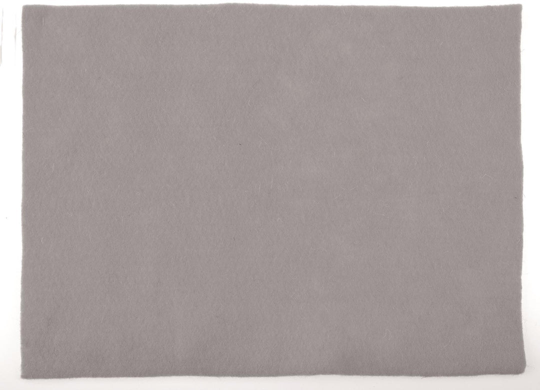 Wollfilz-Platte 30x40cm 4mm 30 Wolle/70% Polyester grau