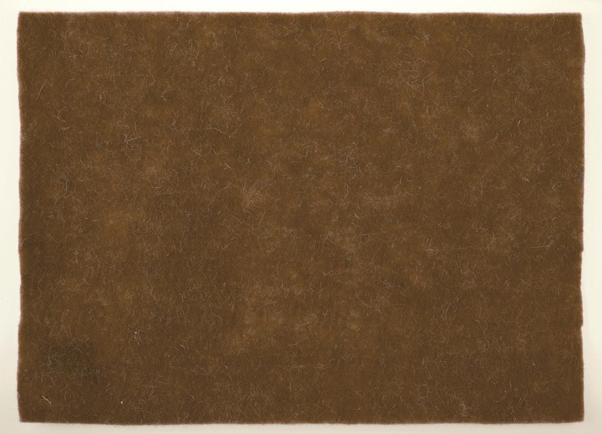 Wollfilz-Platte 30x40cm 4mm gerollt, braun