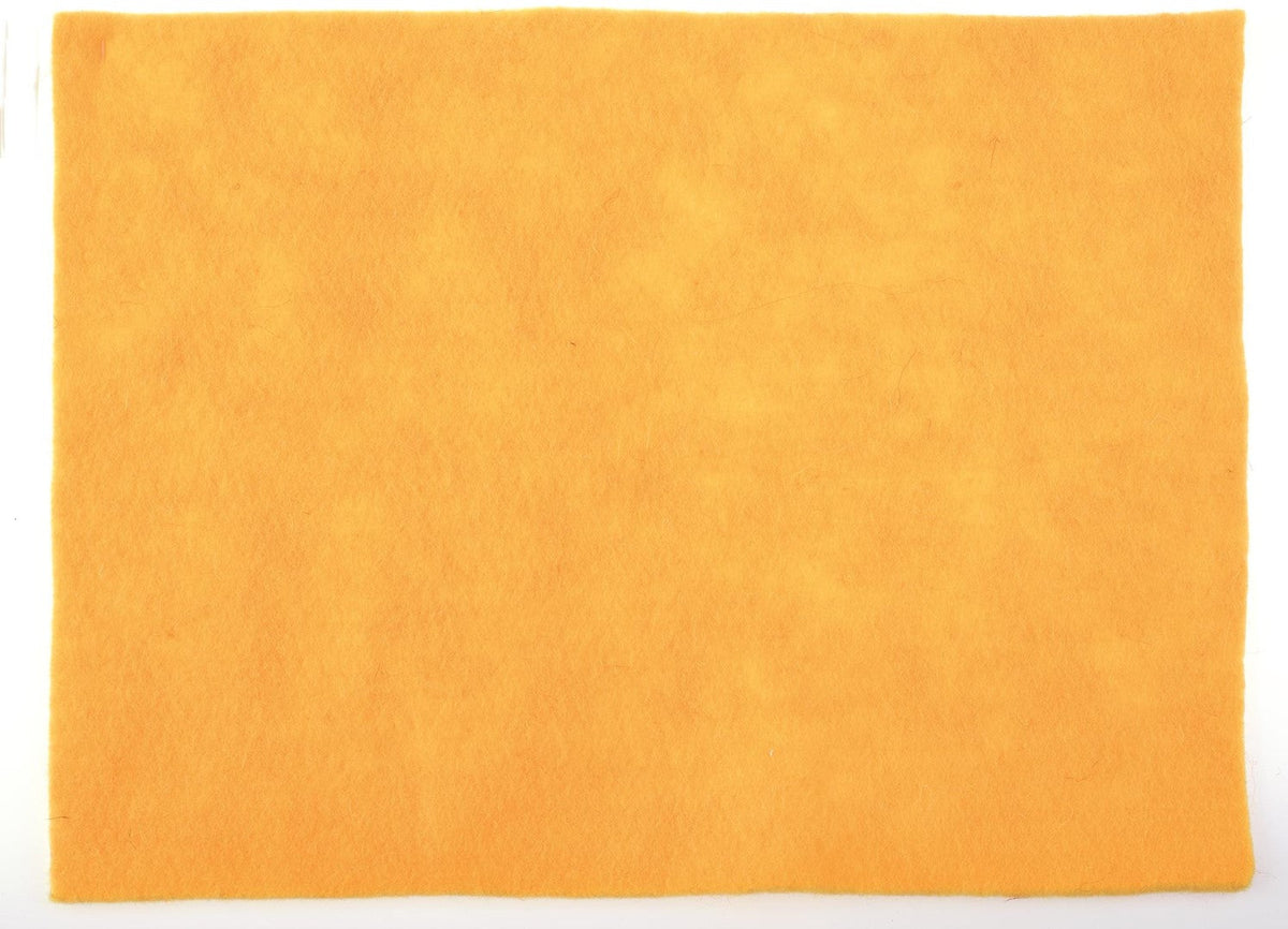 Wollfilz-Platte 30x40cm 4mm gerollt, gelb