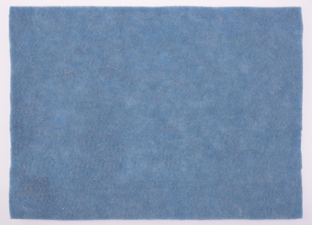 Wollfilz-Platte 30x40cm 4mm gerollt, hellblau