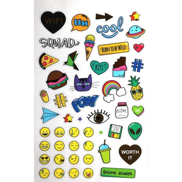 Sticker-Buch, Retro Pop Art 6 Seiten - Kidis Art