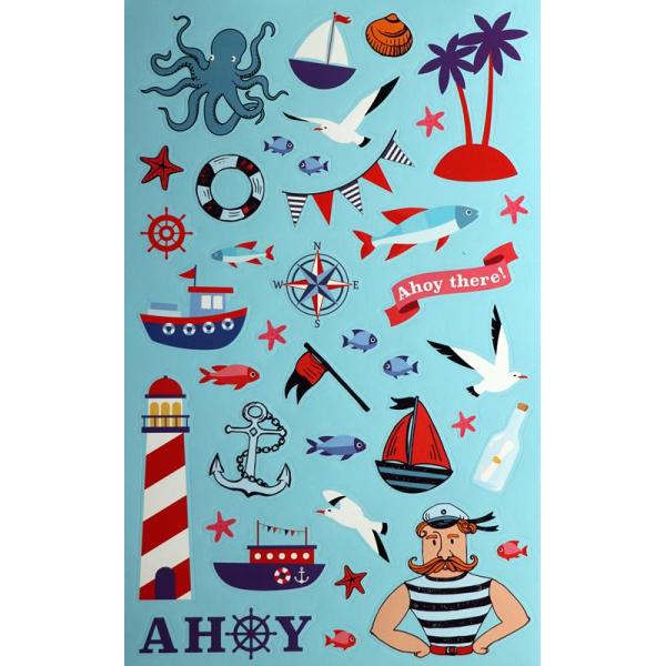 Sticker-Buch, Maritim 6 Seiten - Kidis Art