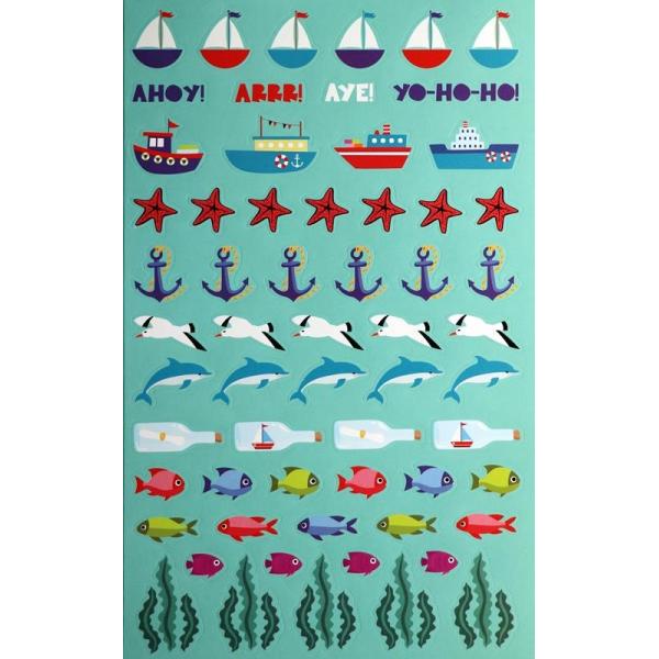 Sticker-Buch, Maritim 6 Seiten - Kidis Art