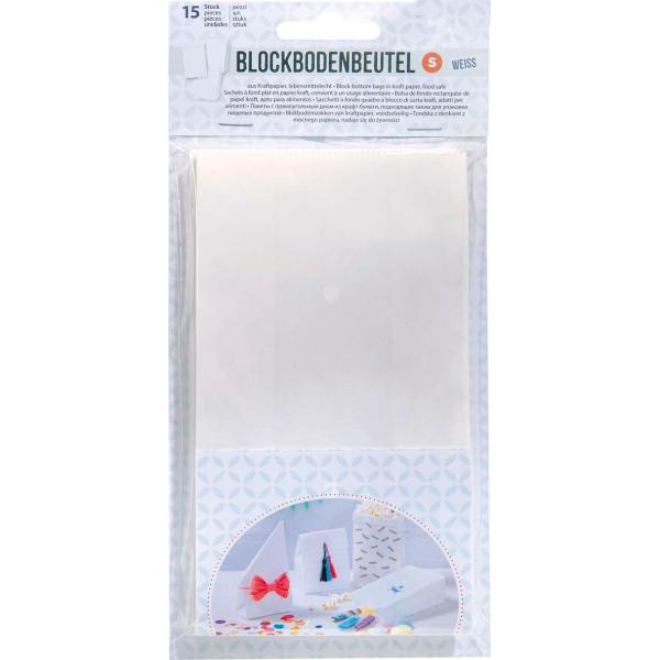 Papiertüten weiss, 15 ST