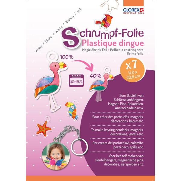 Schrumpffolie A5 7 Bogen transparent