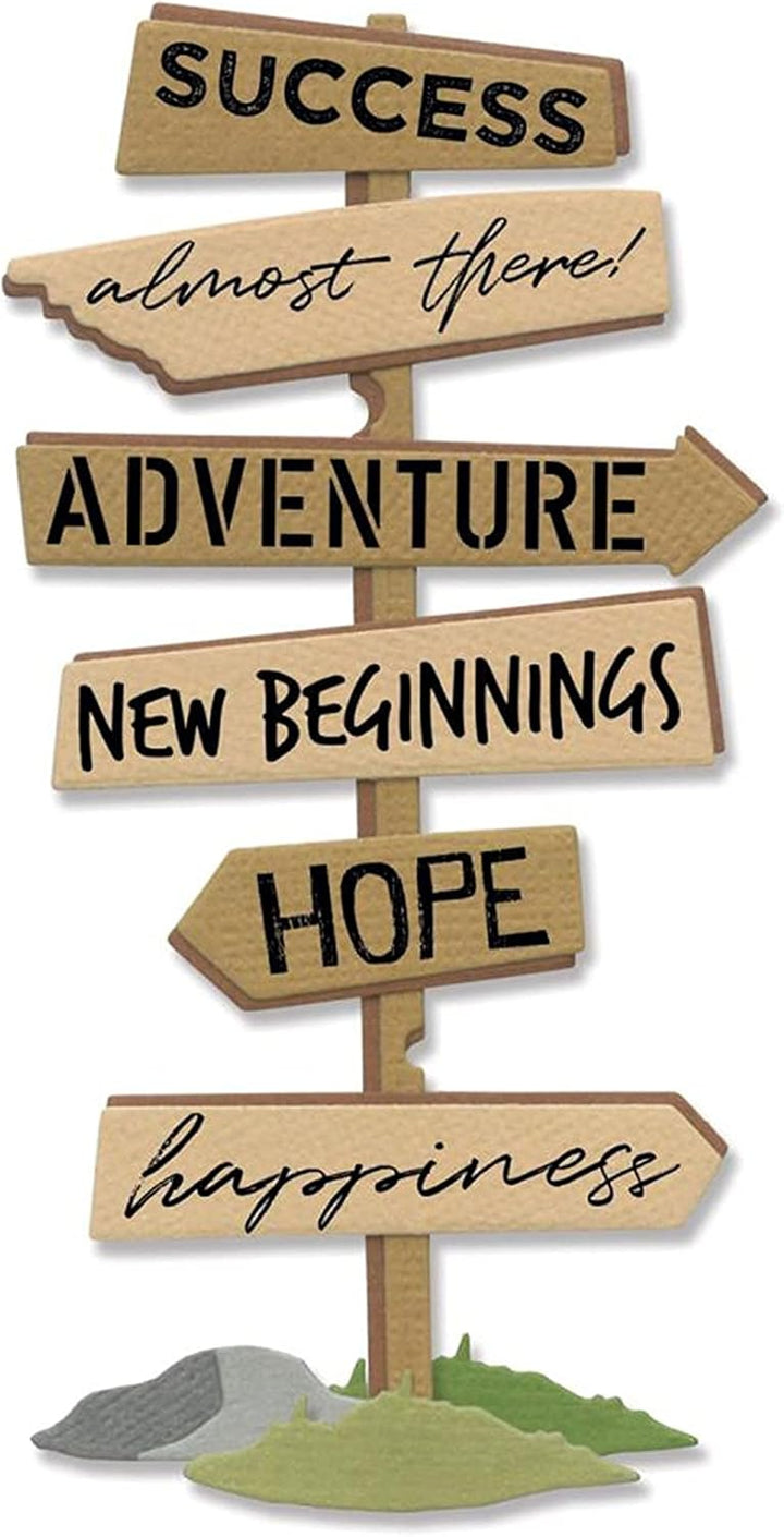 Jeu de matrices de découpe 9 pièces / 6 tampons Framelits - Signes de succès par Josh Griffiths