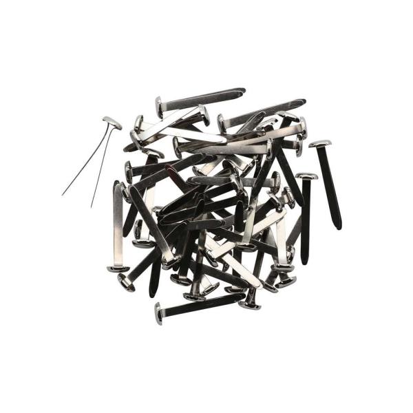Musterbeutelklammer 30mm, 50St silberfarben