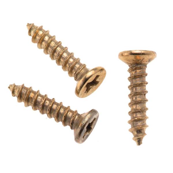 Miniaturschrauben 15x3mm 50St goldfarben