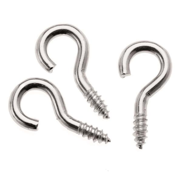 Schraubhaken 12x5mm 24St verzinkt, offen