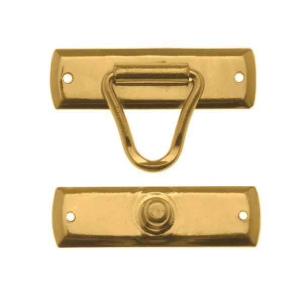 Schlaufenverschl. 18x29mm 2Pa nagelbar, goldfarben