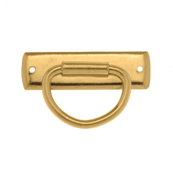 Schubladenzieher 26x8mm 2St nagelbar, goldfarben