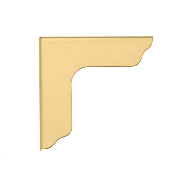 Zierecken 26x26x3,5mm 4St goldfarben