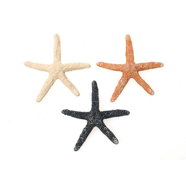 Seesterne Polyresin, mix 6x6x0,7cm, 3St/ SB