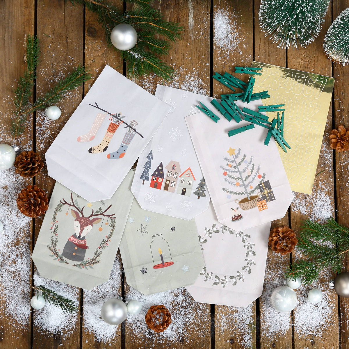 Adventskalender bedruckt - Hygge