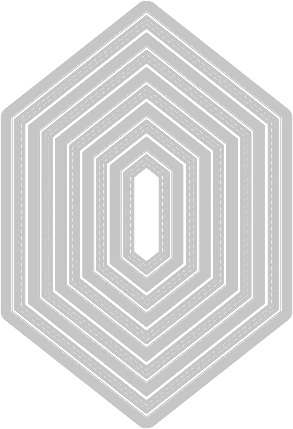 Stanzset 10 Stück - Belinda genähte Sechsecke by Stacey Park