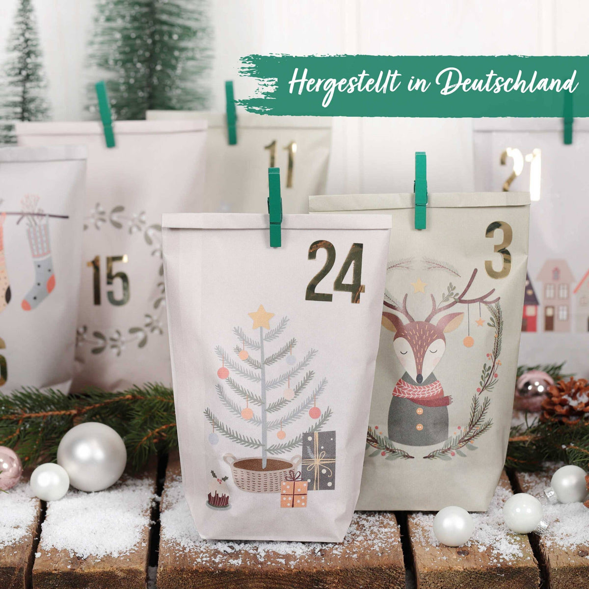 Adventskalender bedruckt - Hygge