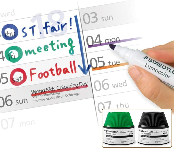 Lumocolor® whiteboard refill station 488 51 grün