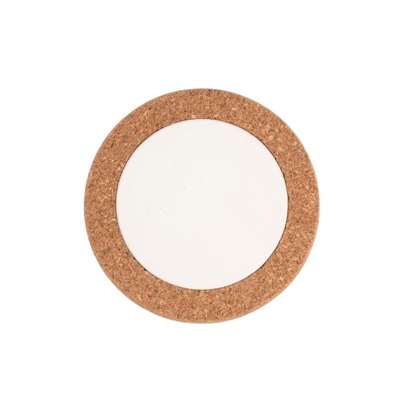Korkuntersetzer mit Keramik rund 14cm