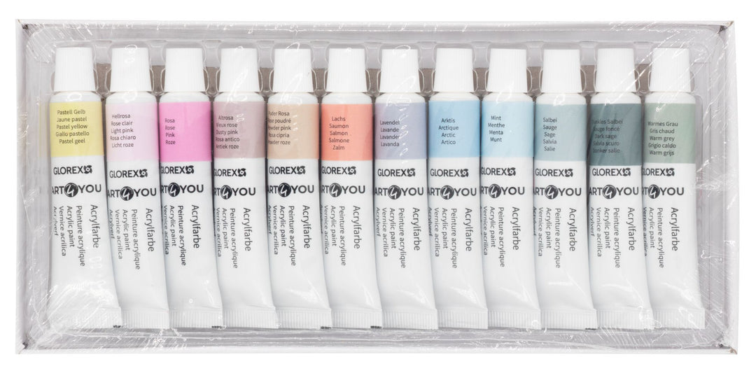 Acrylfarben-Set Pastell 12St, je 12ml