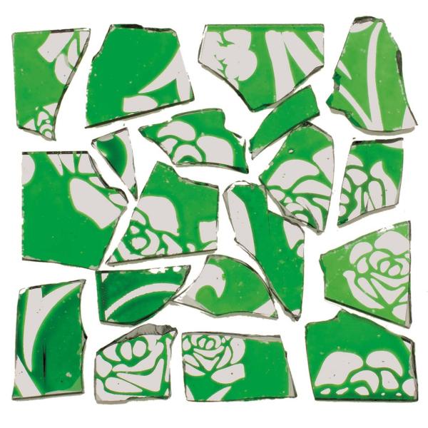 Retro-Mosaic 100g grün/silber