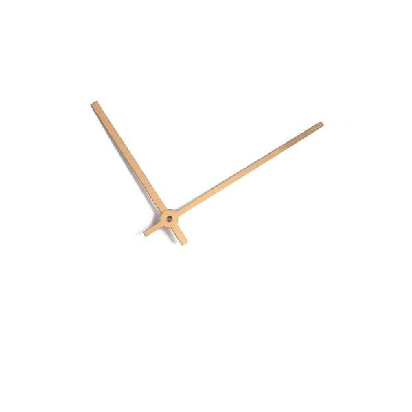 Uhrzeiger Alu gold eloxiert 80 / 60mm