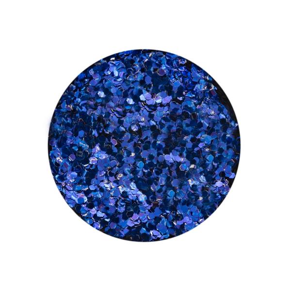 Bio Glitter grob, 10g, d'blau