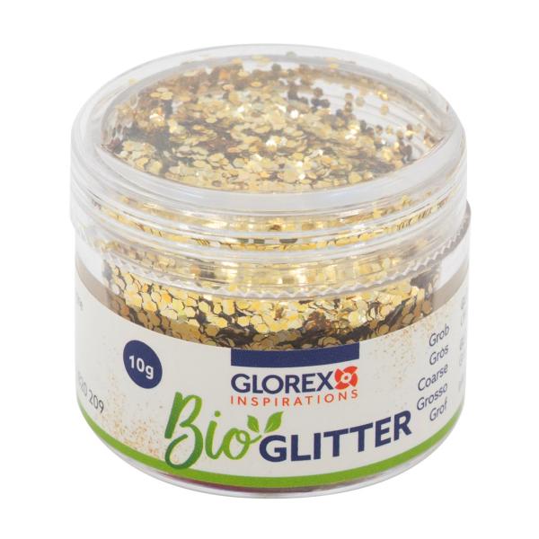 Bio Glitter grob, 10g champagner